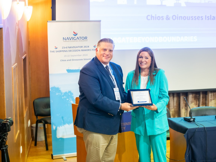 The CEO of Navigator, Danae Bezantakou, opened the Forum, emphasizing that the NAVIGATORFORUM has been a dynamic initiative for the exchange of ideas and best practices for 23 consecutive years. 